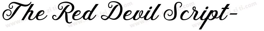 The Red Devil Script字体转换